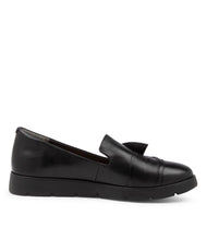 Load image into Gallery viewer, Ziera Miless W Black Leather Slip On Shoe