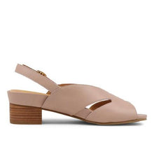 Load image into Gallery viewer, Ziera Addya Xw Blush Leather Heeled Adjustable Sandal