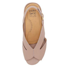 Load image into Gallery viewer, Ziera Addya Xw Blush Leather Heeled Adjustable Sandal