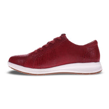 Load image into Gallery viewer, Revere Athens Cherry/lizard Wide Lace Up Shoe
