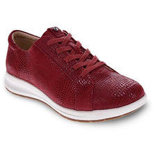Load image into Gallery viewer, Revere Athens Cherry/lizard Wide Lace Up Shoe