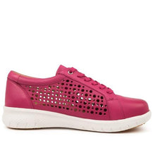 Load image into Gallery viewer, Ziera Shovo Xf Fuchsia Leather Slip On Shoe