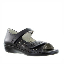 Load image into Gallery viewer, Cabello Re3405 Black Adjustable Sandal