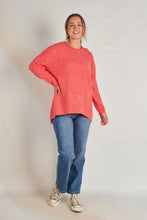Load image into Gallery viewer, One Ten Willow Back Panel Fluff Knit Red