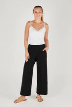 Load image into Gallery viewer, One Ten Willow Shirred Waistband Pant Black