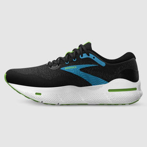 Brooks M Ghost Max 4e Black Atomic Blue Jasmine Width