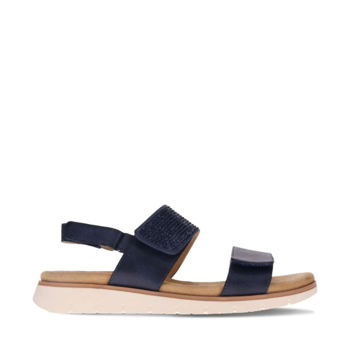 Scholl Nancy Navy Adjustable Sandal
