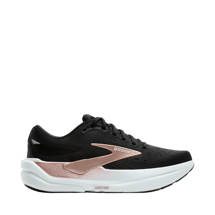Brooks W Ghost Max 3 D Width Black/Black/Rose Gold