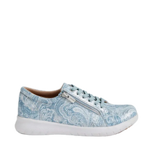 Load image into Gallery viewer, Ziera Solar Blue &amp; Silver Paisley