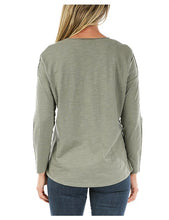 Load image into Gallery viewer, Jump L/S Sequin Trim Top Thyme