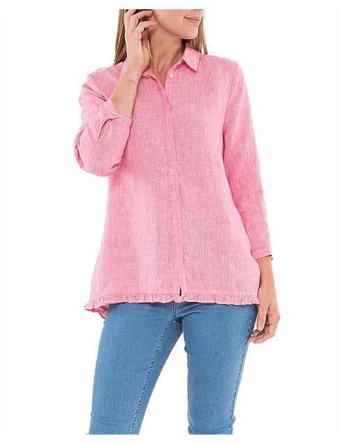 Jump Mini Check Shirt Fuchsia