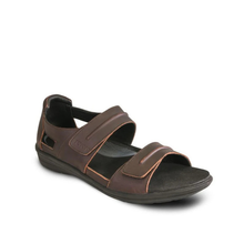 Load image into Gallery viewer, Revere Cairns Whiskey Medium Adjustable Sandal