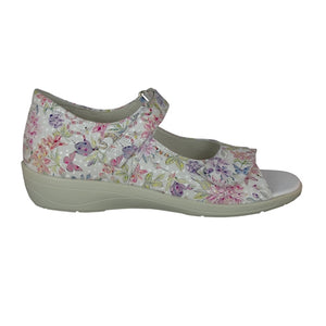 Cabello Re3405 White Print Womens Shoes