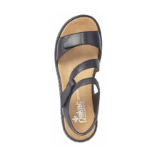 Load image into Gallery viewer, Rieker 659c7 00 Black Womens Shoes Sandals