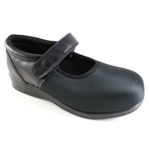 Pedors Mary Jane Black Stretch Orthopaedic