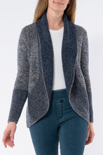 Load image into Gallery viewer, Jump Shawl Collar Cardi Ink Combo