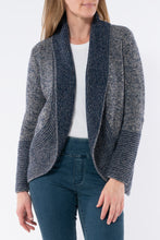 Load image into Gallery viewer, Jump Shawl Collar Cardi Ink Combo