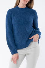 Load image into Gallery viewer, Jump Mock Neck Rib Pullover Cobalt