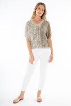 Load image into Gallery viewer, Jump V Neck Ombre Knit Natural Mix