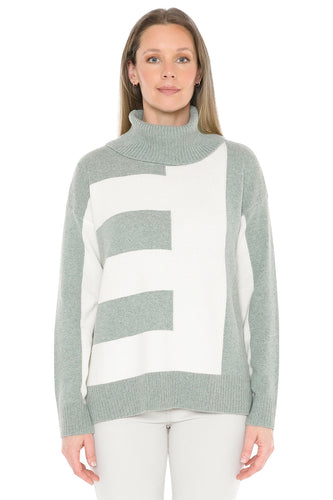 Jump Block Panel Pullover Alpine/Ivory