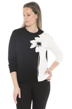 Load image into Gallery viewer, Jump Flower Stem Pullover Black Combo