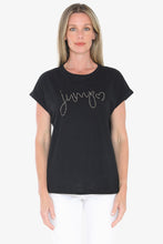 Load image into Gallery viewer, Jump Beaded Tee Black
