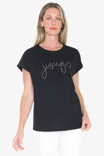 Load image into Gallery viewer, Jump Beaded Tee Black