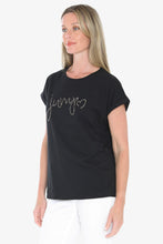 Load image into Gallery viewer, Jump Beaded Tee Black