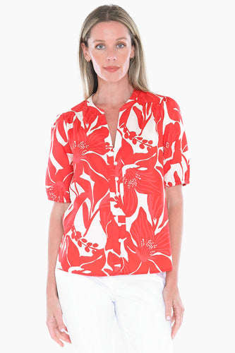 Jump Lily Mono Top Red