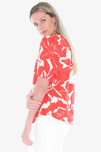 Jump Lily Mono Top Red