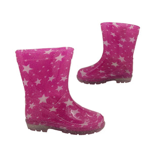 Aussie Gumboots Pink Sparkle Splash