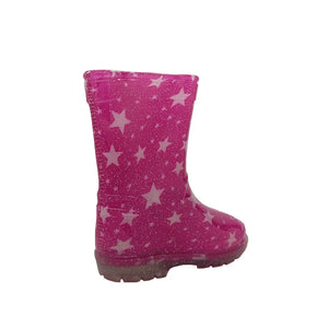 Aussie Gumboots Pink Sparkle Splash