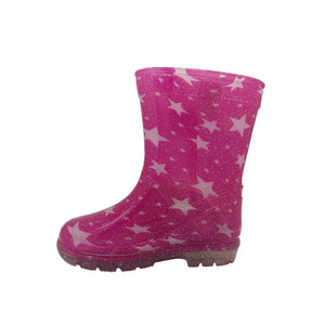 Aussie Gumboots Pink Sparkle Splash