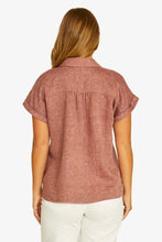 Load image into Gallery viewer, Jump Open Neck S/S Shirt Rhubarb