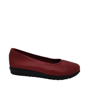 Jemma Sandra Red Ladies Leather Shoes