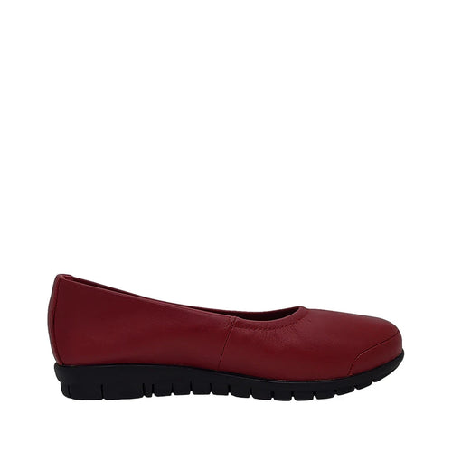 Jemma Sandra Red Ladies Leather Shoes