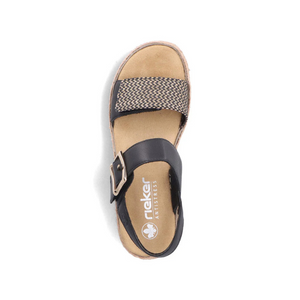 Rieker V0951-00 Schwarz-Natur