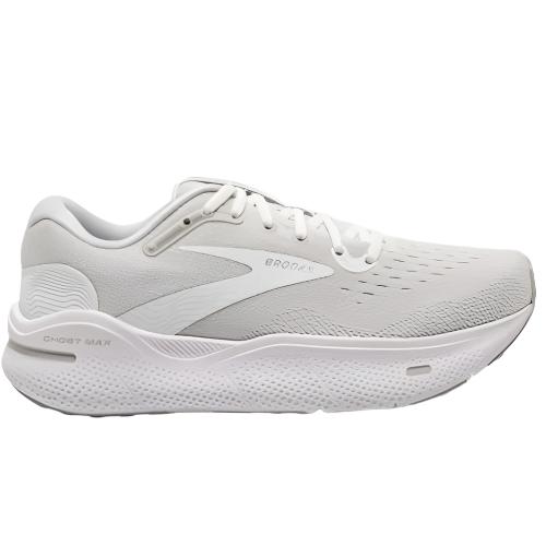 Brooks Ghost Max W 1d White/oyster/ Metallic Silver – Bayside Shoe ...