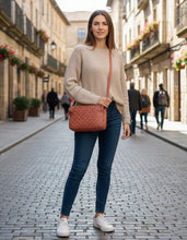 Load image into Gallery viewer, Sash &amp; Saddle Albany Multicompartment Leather Xbody Bag