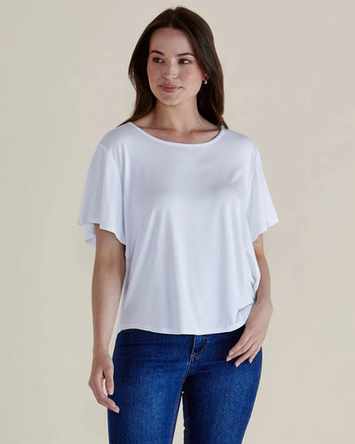 Betty Basics Everleigh Bamboo Tee White