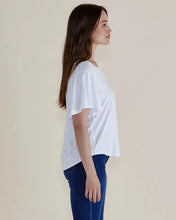 Load image into Gallery viewer, Betty Basics Everleigh Bamboo Tee White
