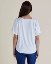 Load image into Gallery viewer, Betty Basics Everleigh Bamboo Tee White