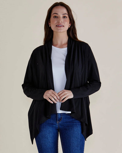 Betty Basics Maeve Bamboo Cardigan Black
