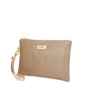 Load image into Gallery viewer, Serenade Cosmo Vegan Flat Bag Swinger Handle Rose Gold