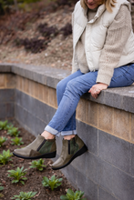 Load image into Gallery viewer, Cabello Cp462-18 Khaki Combo Side Zip Boots