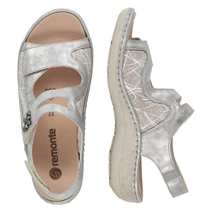 Remonte D7647-40 Ice Grey Combo Women's Shoes