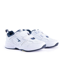 Load image into Gallery viewer, Sfida Defy Senior White/navy Velcro