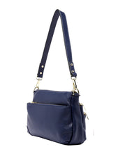 Load image into Gallery viewer, Serenade Faith Leather Crossbody Bag Navy