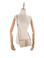 Load image into Gallery viewer, Serenade Candice Leather Wallet with Shoulder Strap Ivory