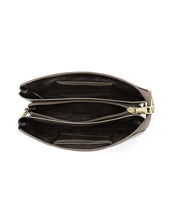 Load image into Gallery viewer, Serenade Candice Leather Wallet with Shoulder Strap Pewter